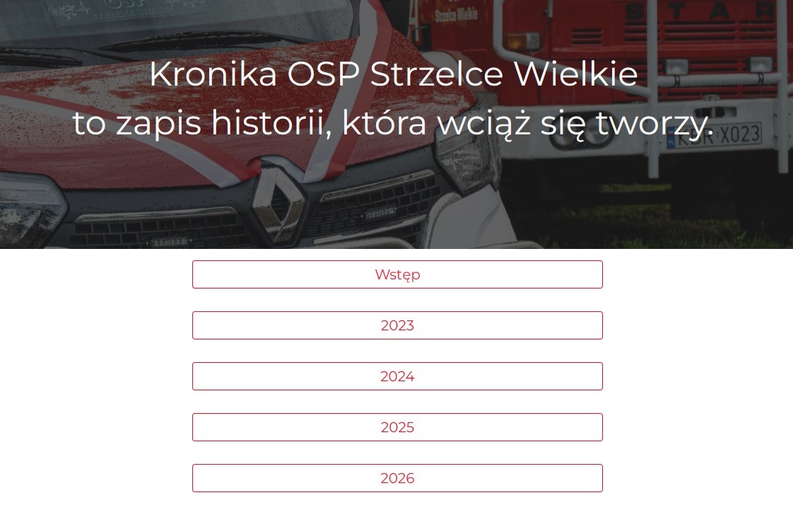 Kronika OSP Strzelce Wielkie już dostępna online