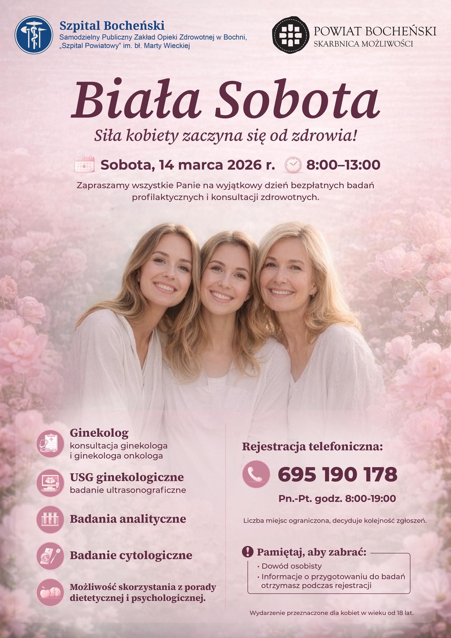 14 marca Biała Sobota w Szpitalu Powiatowym w Bochni