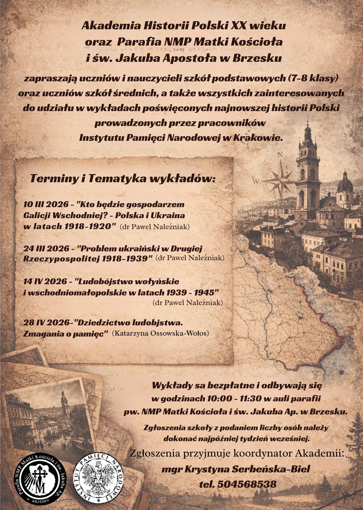 W Brzesku ruszyła Akademia Historii Polski XX wieku. Cykl wykładów dla uczniów i mieszkańców