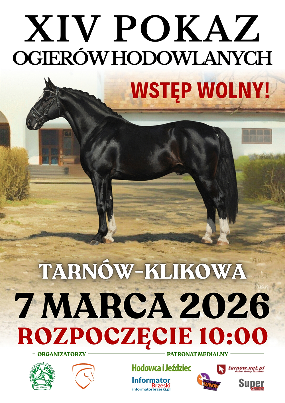 Klikowa. XIV Pokaz Ogierów Hodowlanych – 7 marca 2026 r.