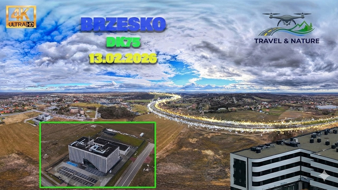 Łącznik Brzeski po roku od otwarcia. Centrum Bezpieczeństwa. Krótka wizyta z powietrza