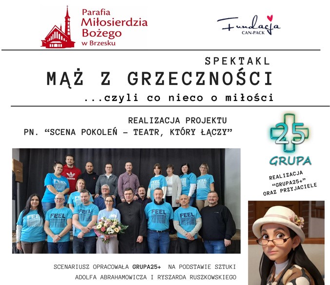 „Mąż z grzeczności, czyli co nieco o miłości” wraca na scenę. Kolejny spektakl w Brzesku