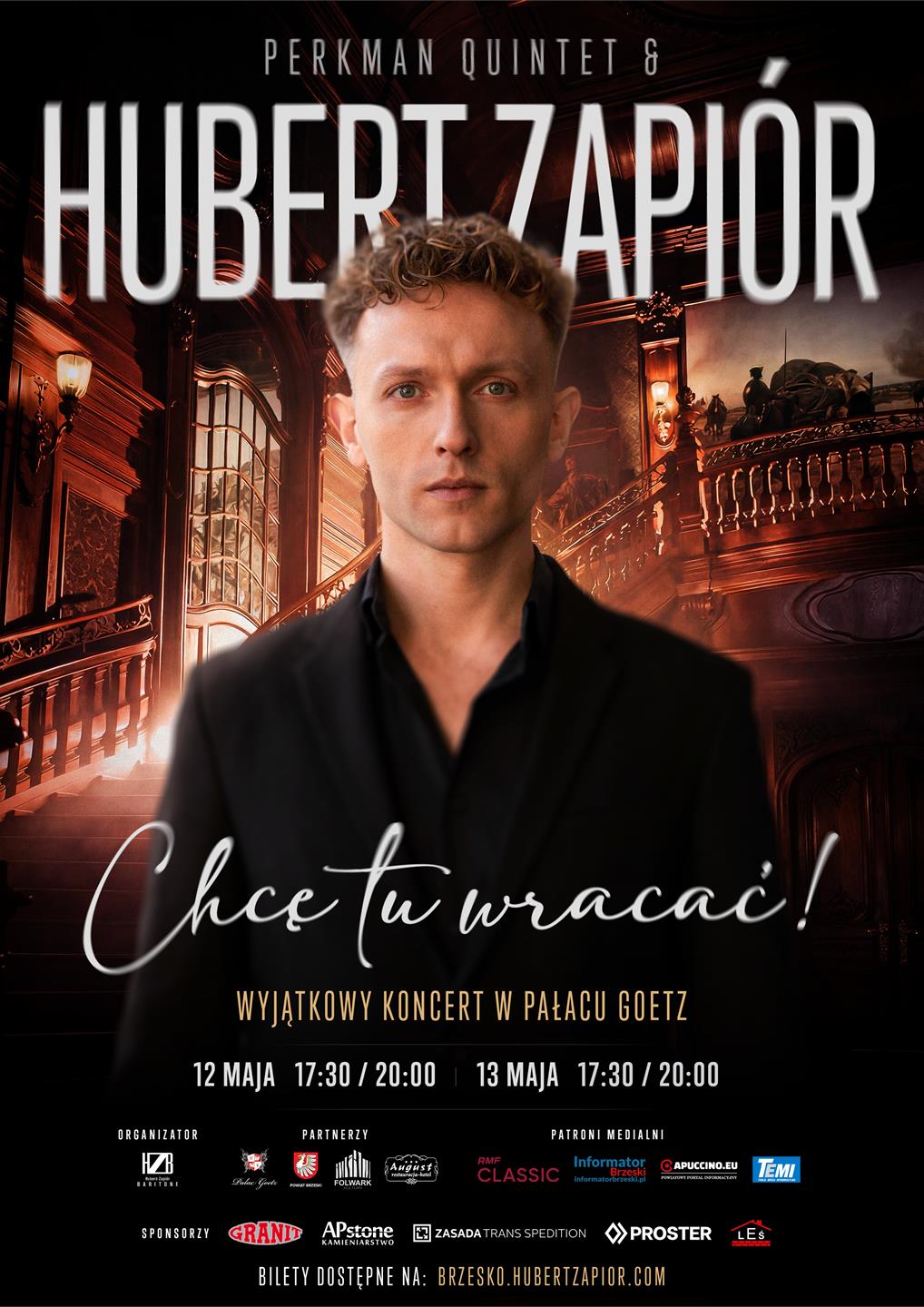 Ruszyła sprzedaż biletów na koncert Huberta Zapióra w Pałacu Goetzów