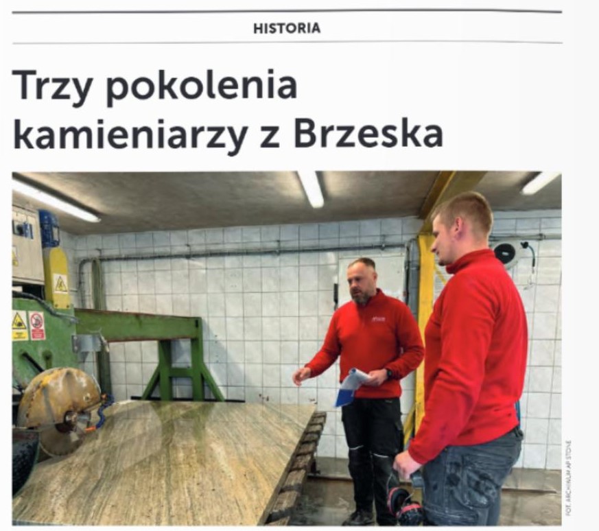 Trzy pokolenia kamieniarzy z Brzeska. Firma świętuje jubileusz