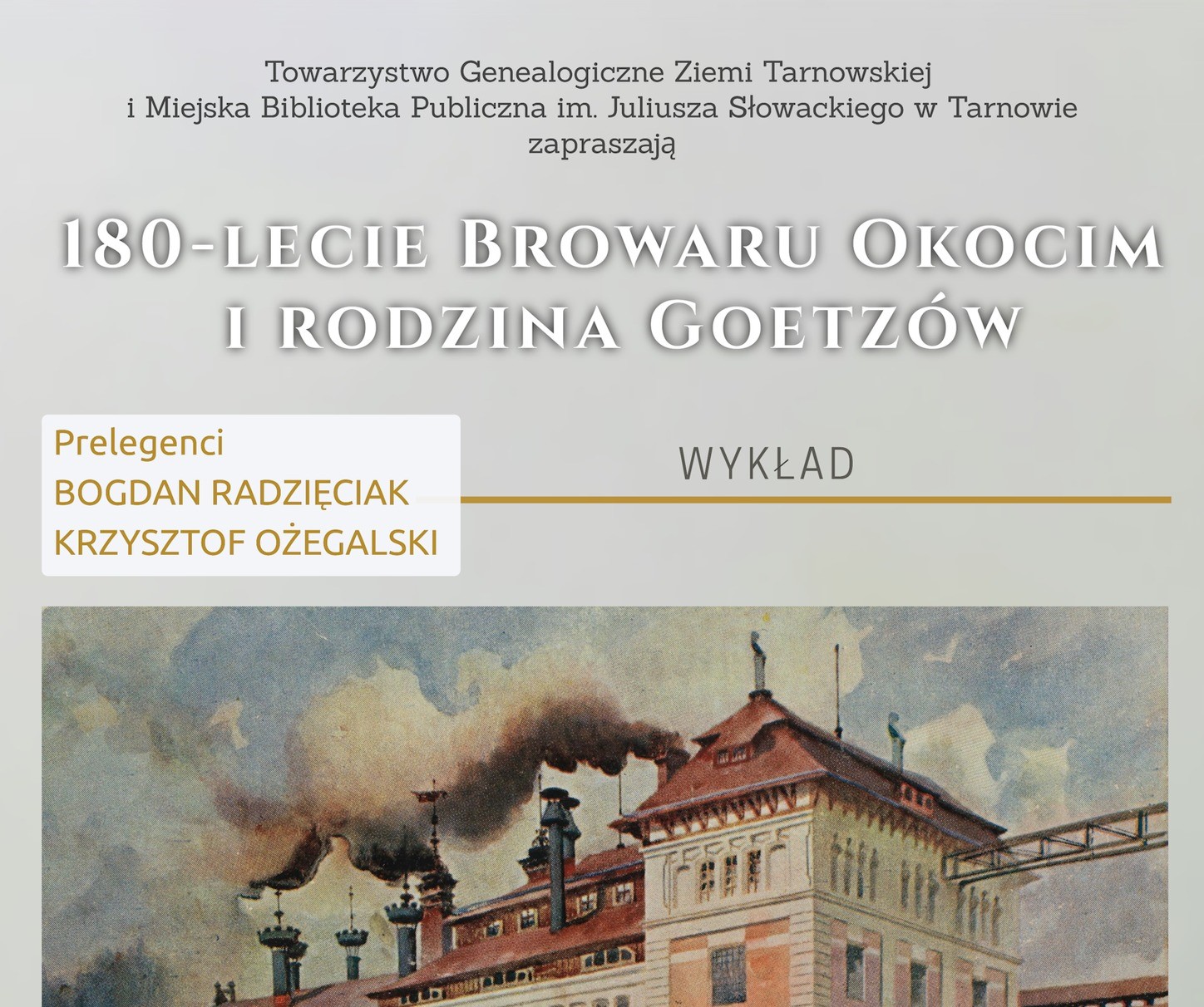 Historia Browaru Okocim tematem wykładu w Tarnowie