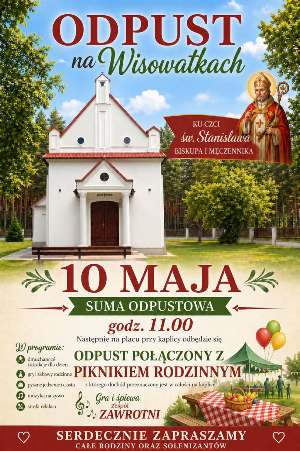 Odpust na Wisowatkach połączony z piknikiem rodzinnym / 10 maja 2026 r.