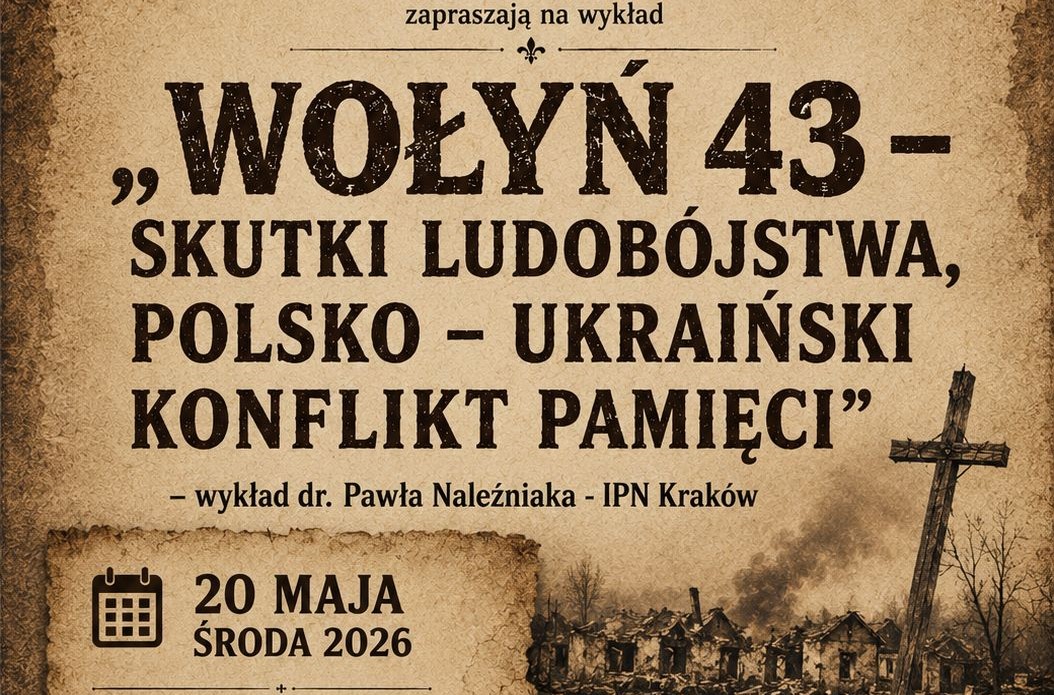 O pamięci i historii Wołynia. Spotkanie z historykiem IPN w Brzesku