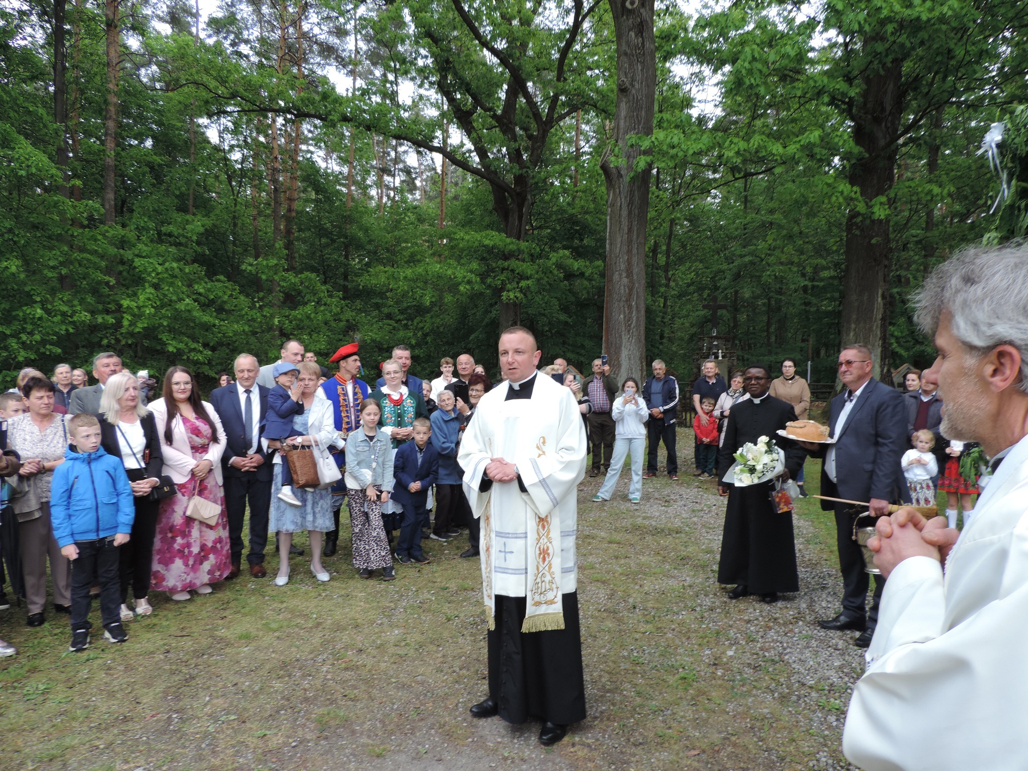 Powitanie ks. prymicjanta Marcina Fasuli na Warysiu i Borzęcinie Górnym