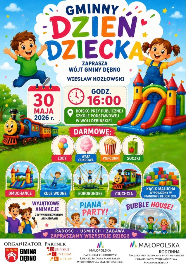 Gminny Dzień Dziecka w Woli Dębińskiej / 30 maja 2026 r.