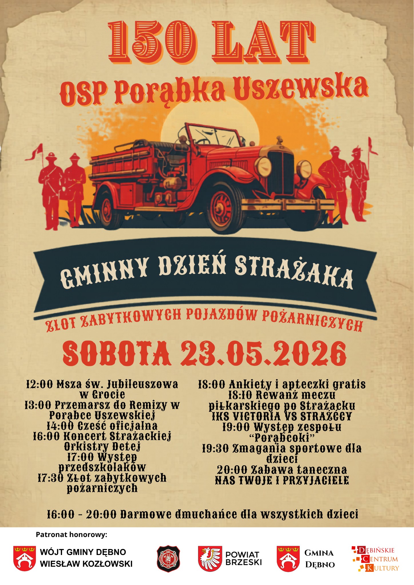 Gminny Dzień Strażaka w Porąbce Uszewskiej