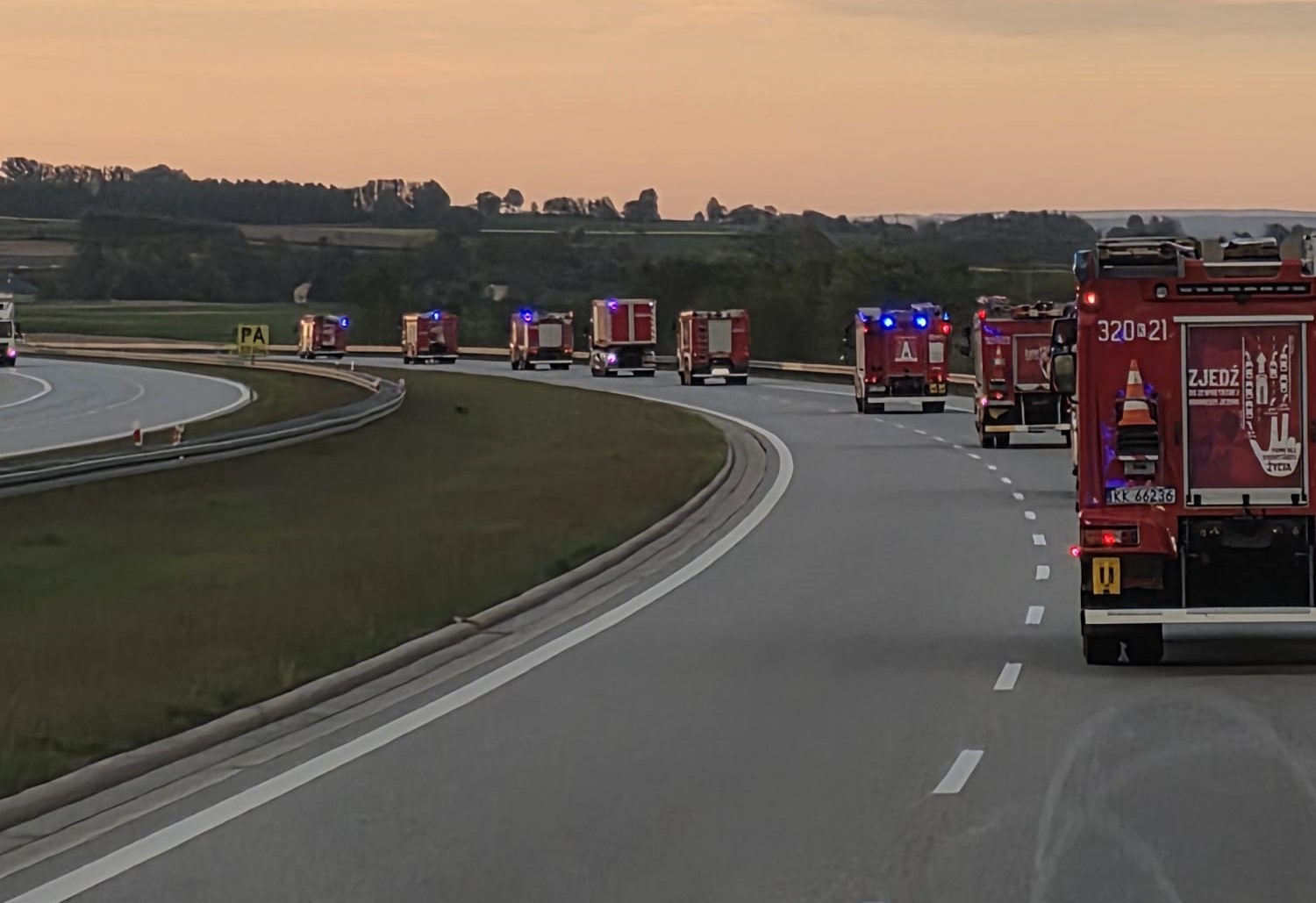 JRG Brzesko zadysponowana do ogromnego pożaru lasów na Lubelszczyźnie