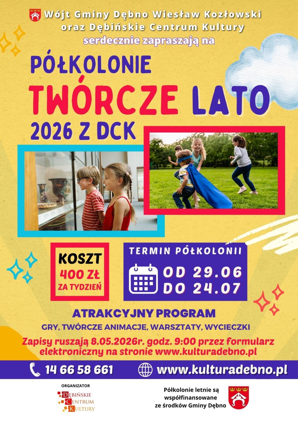 „Twórcze lato 2026 z DCK” / 8 maja ruszają zapisy