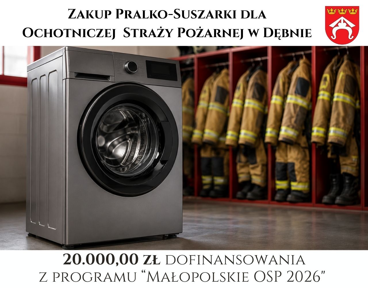 Gmina Dębno pozyskała 20 000 zł dofinansowania dla OSP Dębno