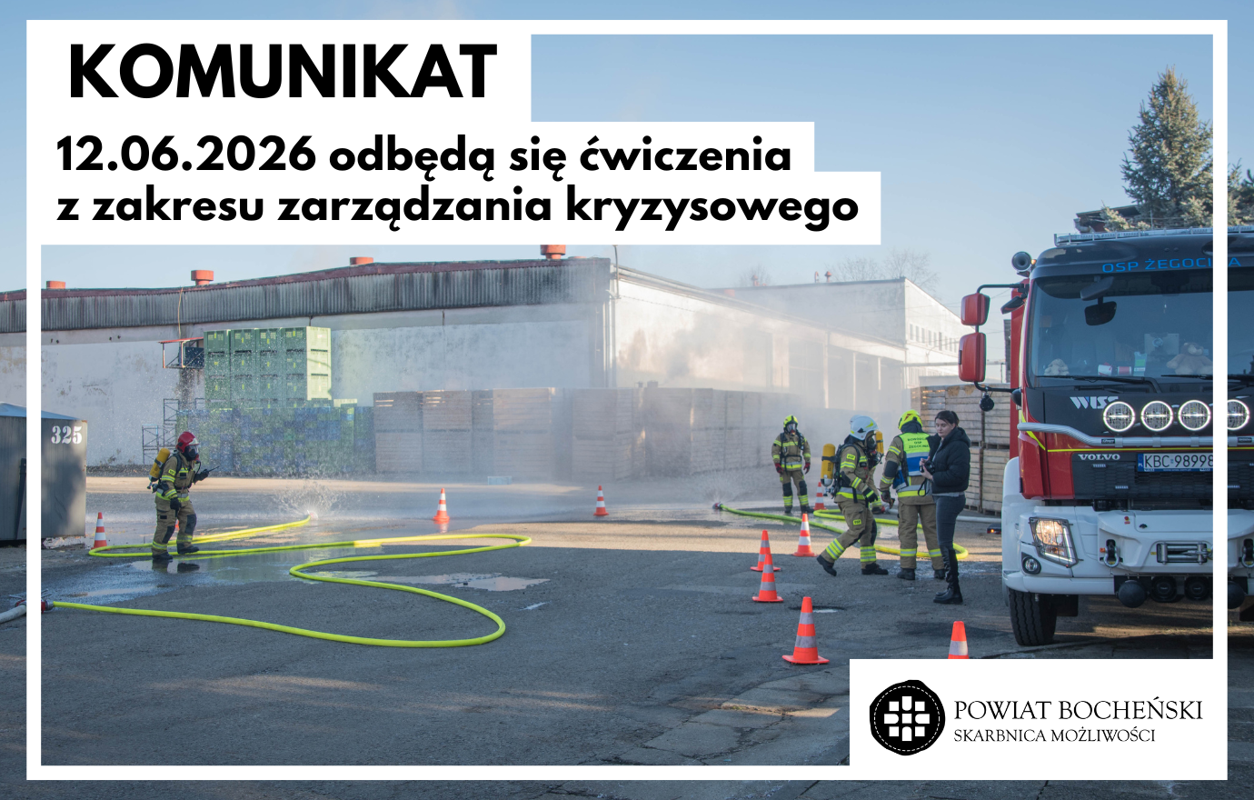 Komunikat. Ćwiczenia z zakresu zarządzania kryzysowego, ochrony ludności oraz obrony cywilnej