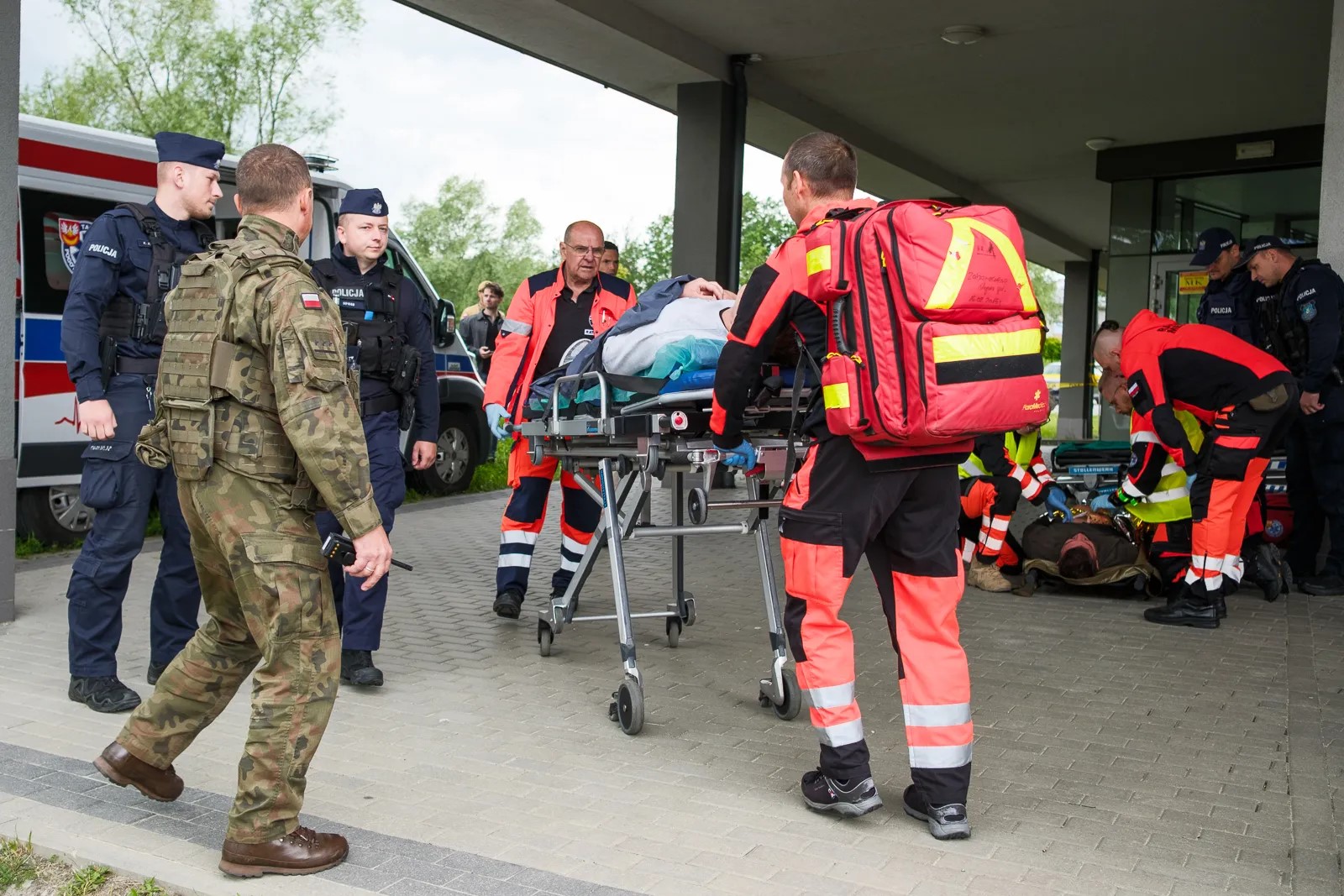 Ewakuacja, pożar, atak terrorystyczny – wojewódzkie ćwiczenia służb w Szpitalu św. Łukasza w Tarnowie
