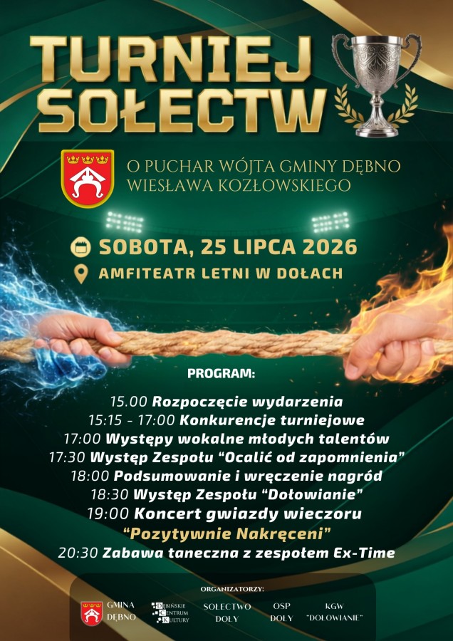 Zbliża się Turniej Sołectw Gminy Dębno / 25 lipca 2026 r.