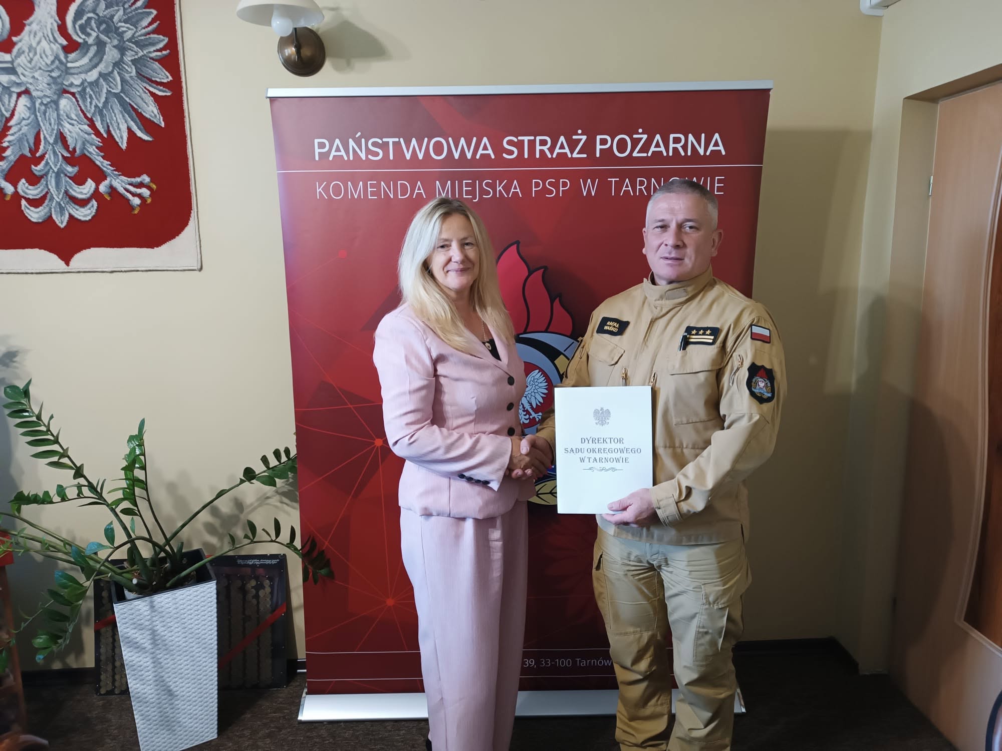 Straż pożarna i sąd łączą siły. Porozumienie o współpracy w Tarnowie