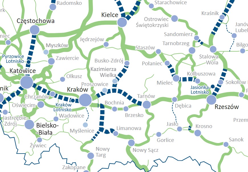 Do Warszawy koleją z Tarnowa – jednak nie „Szczucinką”, a nową trasą?