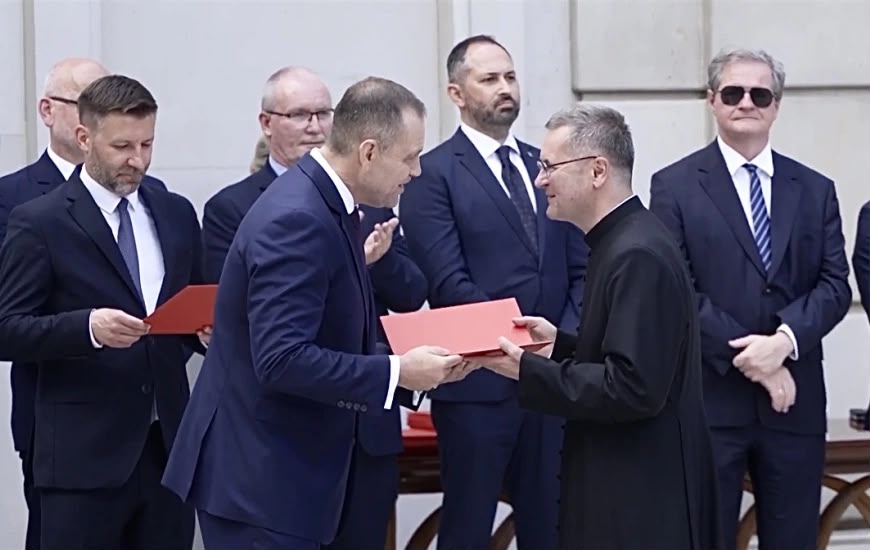 Ks. Marek Kluz z Tarnowa odebrał nominację profesorską z rąk Prezydenta RP