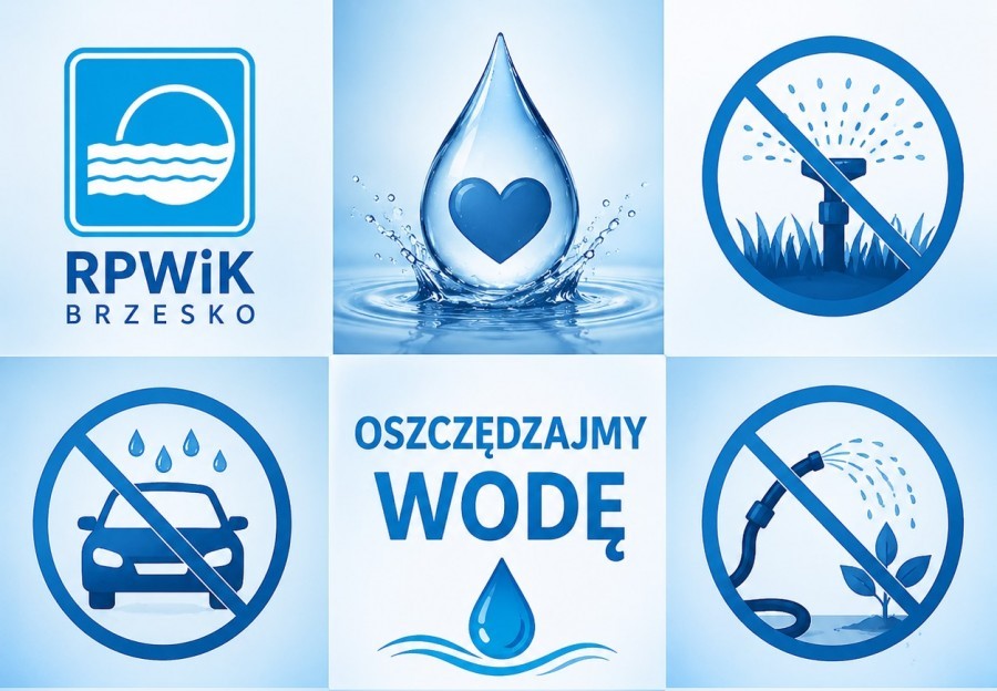 RPWiK Brzesko apeluje: Oszczędzajmy wodę!