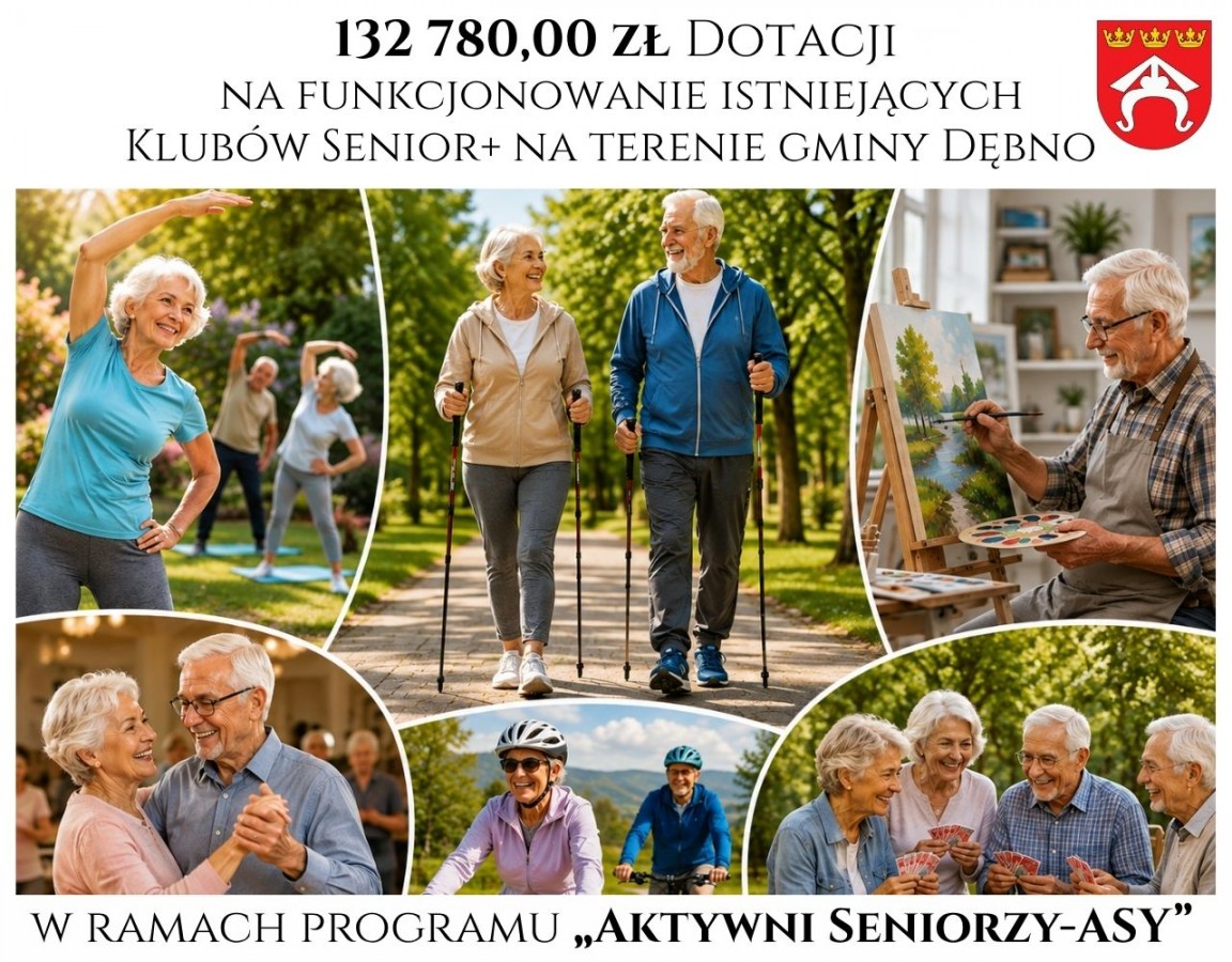 Gmina Dębno z dofinansowaniem na funkcjonowanie Klubów Senior+ w 2026 roku