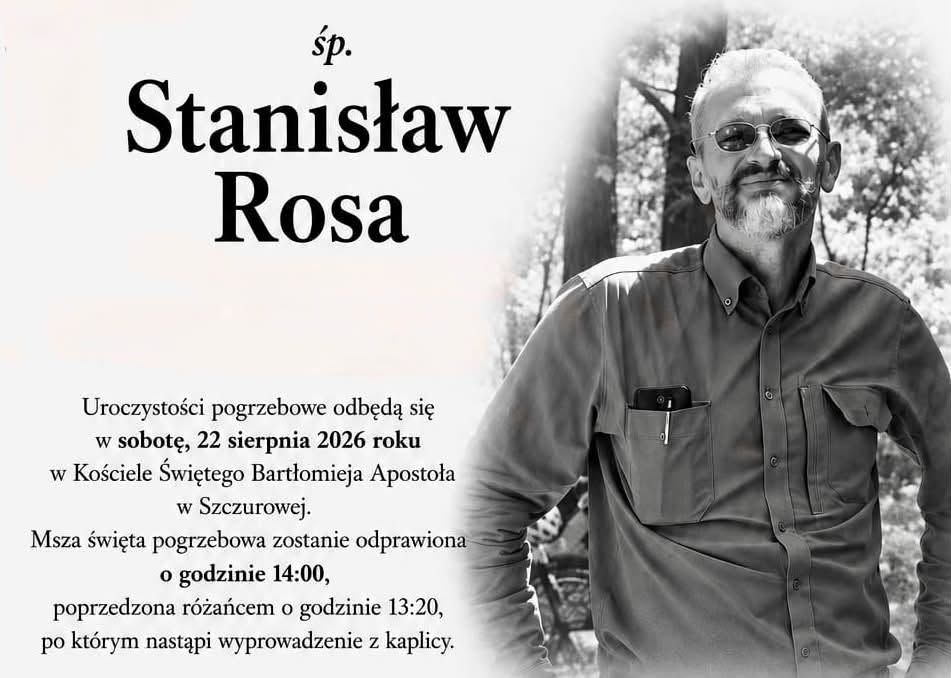 Ostatnie pożegnanie Stanisława Rosy. Pogrzeb w sobotę w Szczurowej