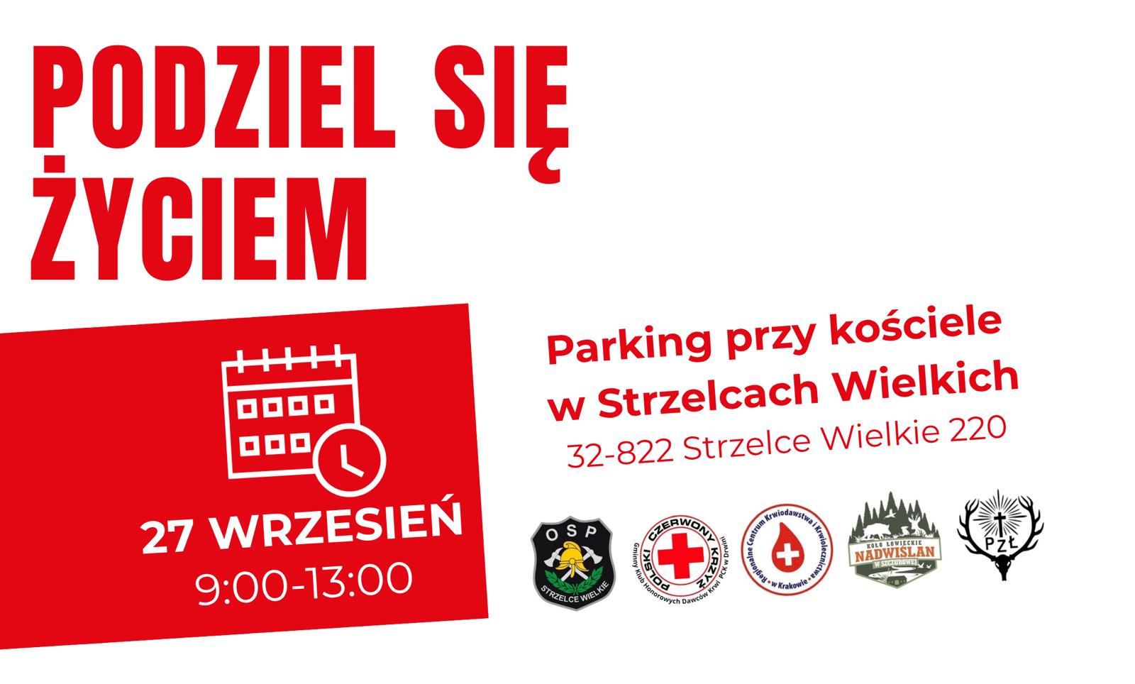 27 września znów oddajemy krew! Akcja krwiodawstwa w Strzelcach Wielkich