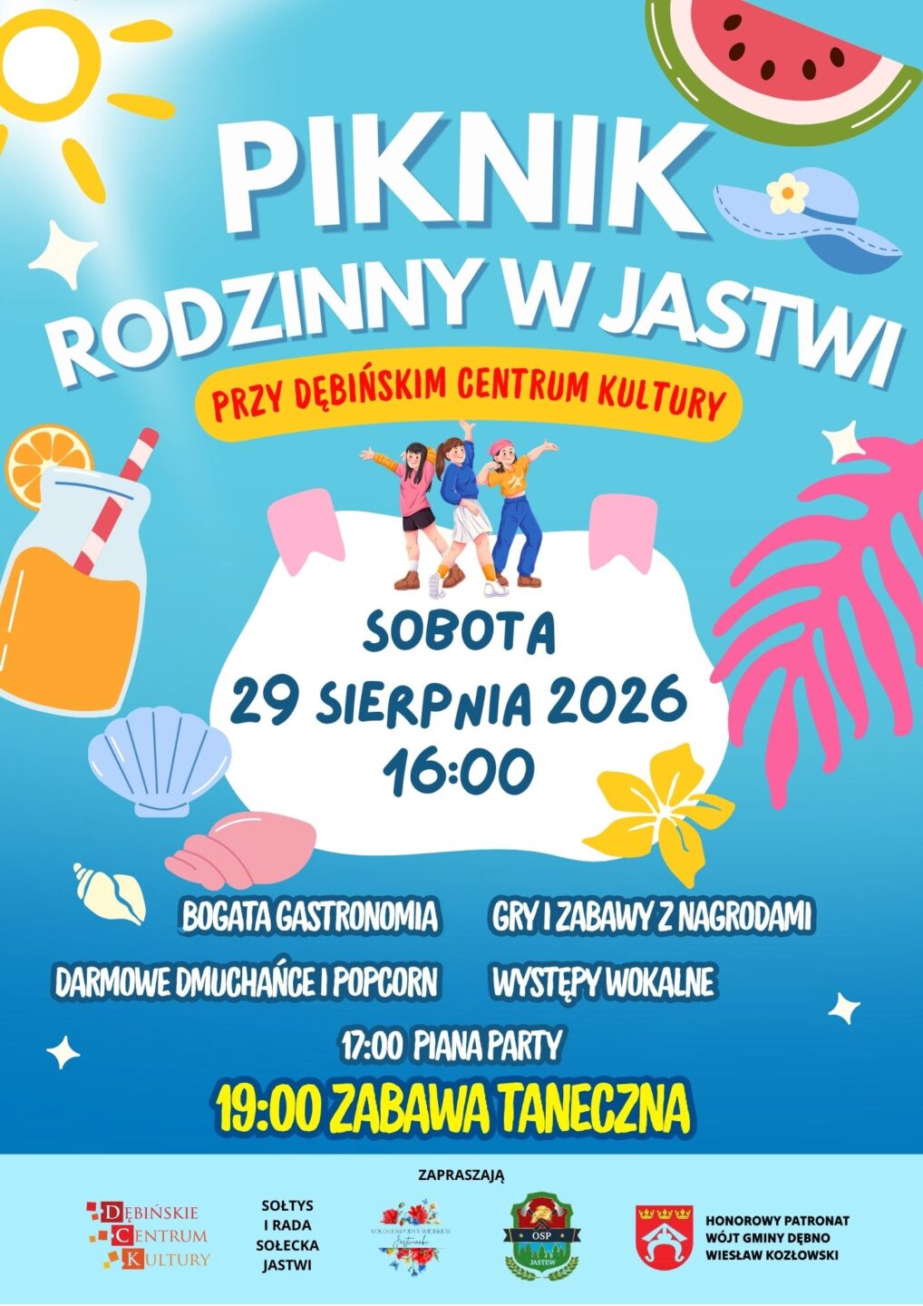 Rodzinny piknik w Jastwi. Piana party, dmuchańce i zabawa taneczna