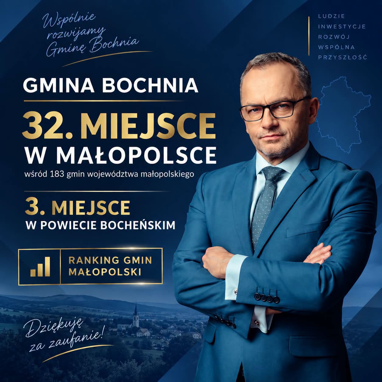 Gmina Bochnia wysoko w Rankingu Małopolski