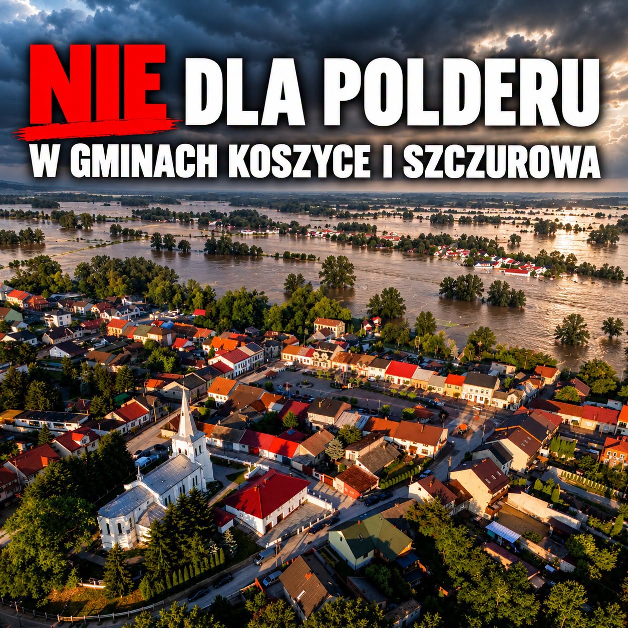 Spór o polder Szczurowa-Koszyce wraca? Gmina Koszyce mobilizuje mieszkańców przed konsultacjami