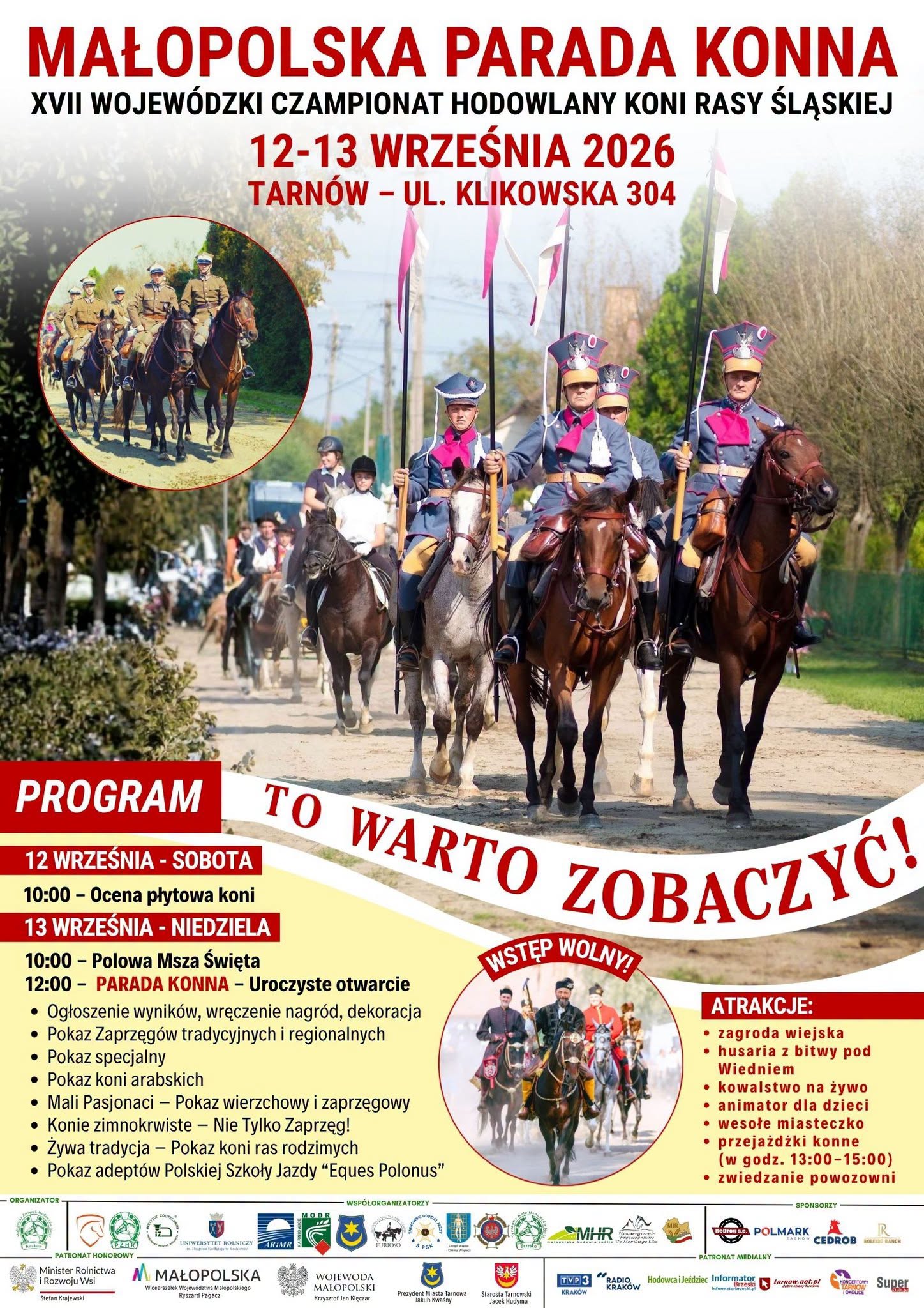 Tarnów-Klikowa. Małopolska Parada Konna / 12-13 września 2026 r.