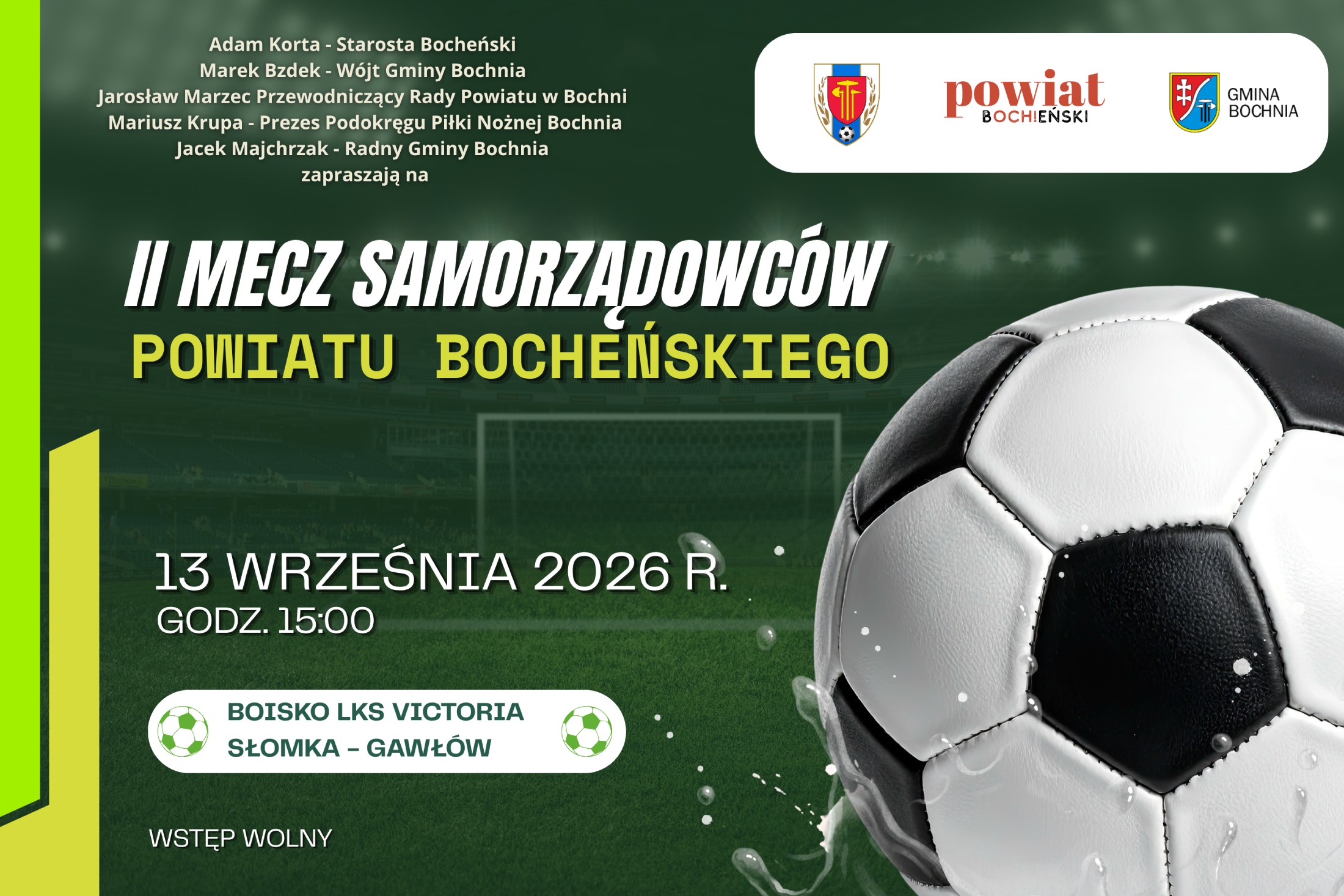 II Mecz Samorządów Powiatu Bocheńskiego