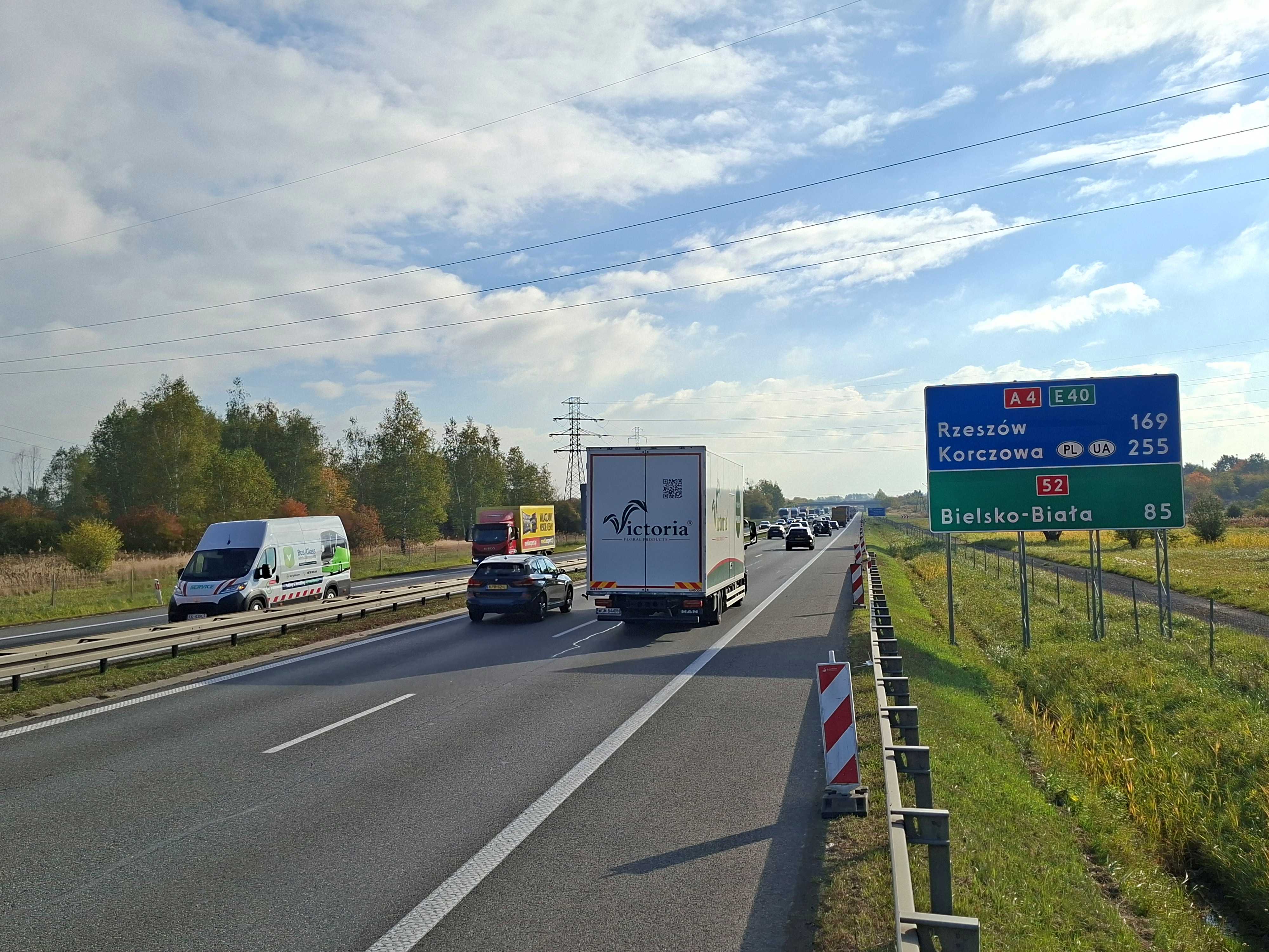 Rusza remont autostrady A4 pod Krakowem. Nocne zwężenia i zamknięte zjazdy