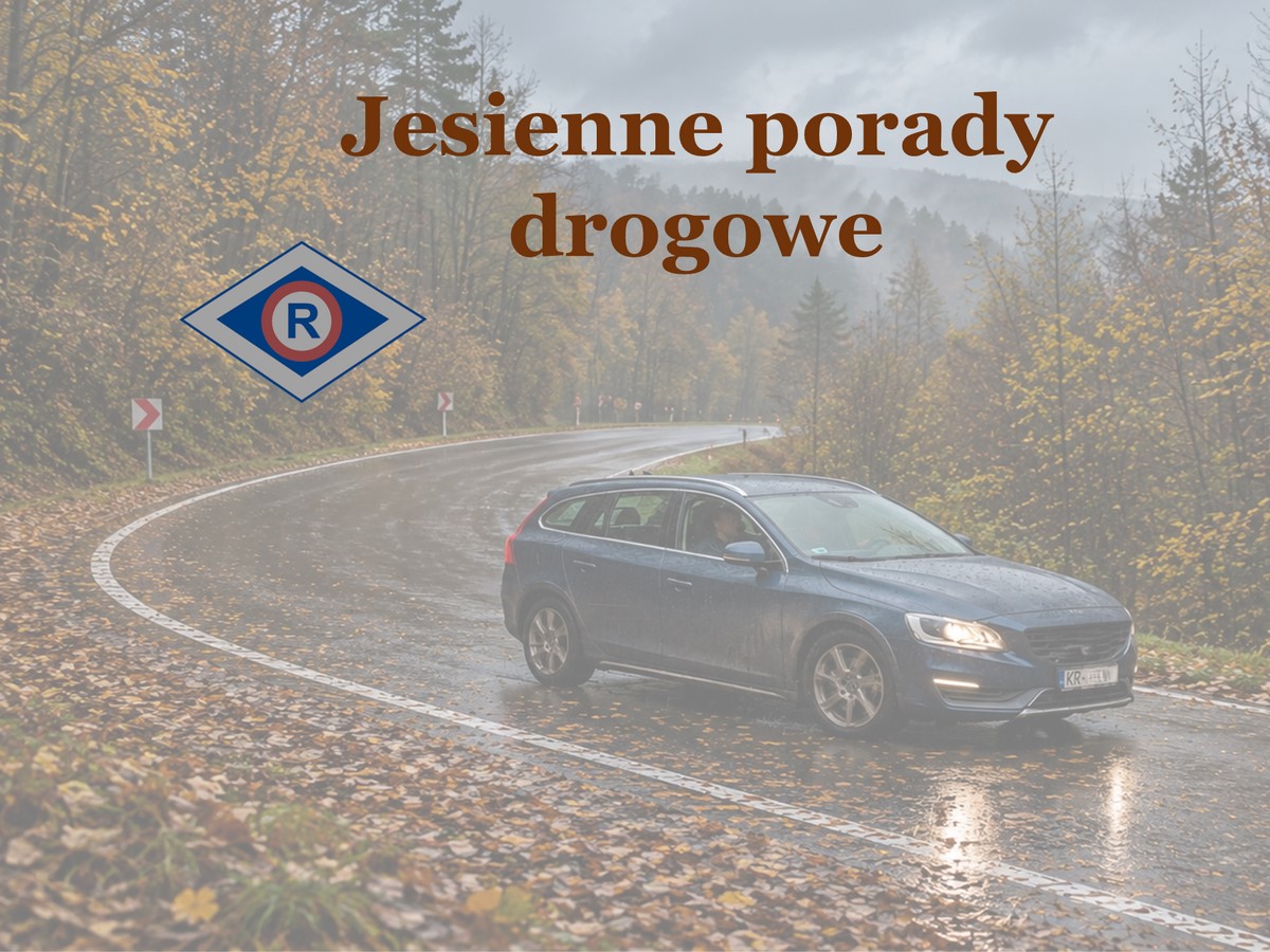 Jesienne porady drogowe małopolskich policjantów ruchu drogowego