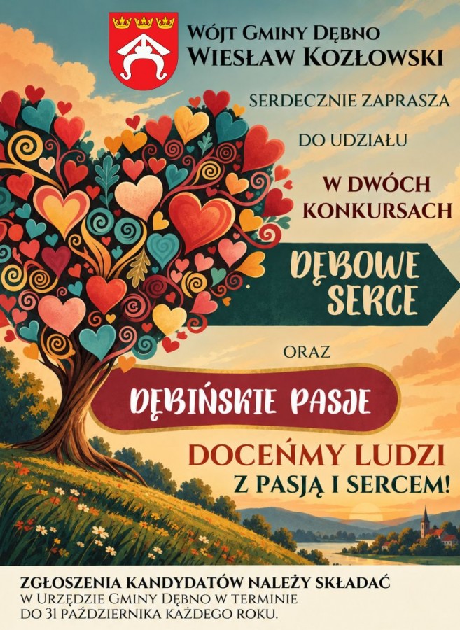 Ostatnia chwila na zgłoszenie kandydatów do Nagród Wójta Gminy Dębno. Termin mija 31 października