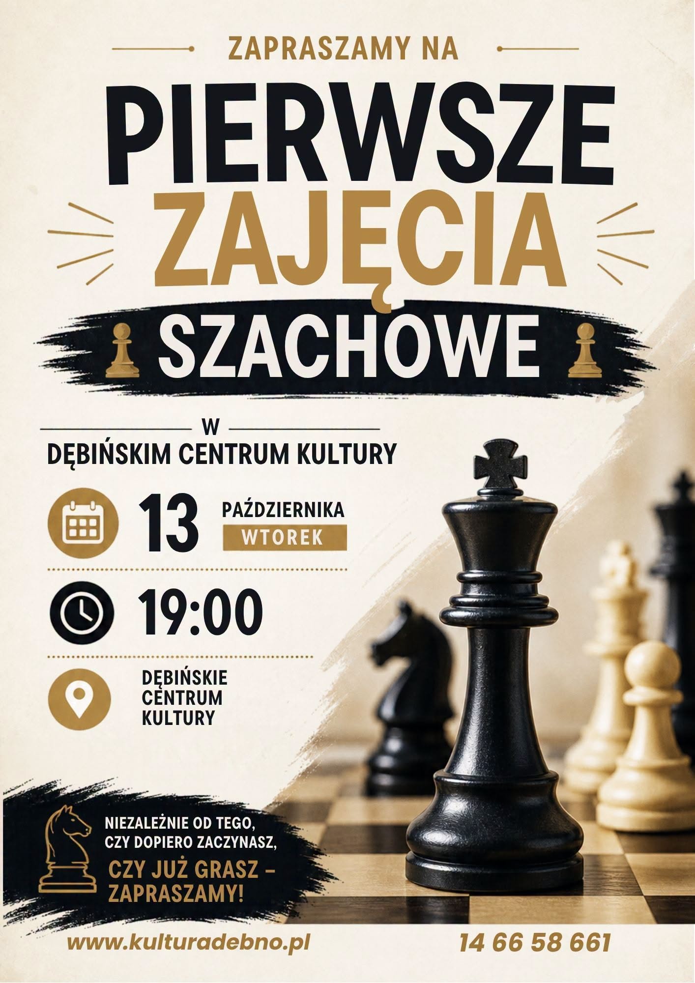 Szachy wracają do Dębińskiego Centrum Kultury