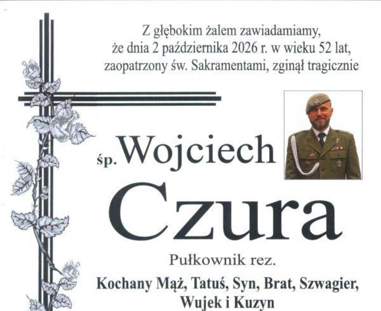 Tragiczna śmierć pułkownika Wojciecha Czury. Były żołnierz GROM spocznie w Tarnowie