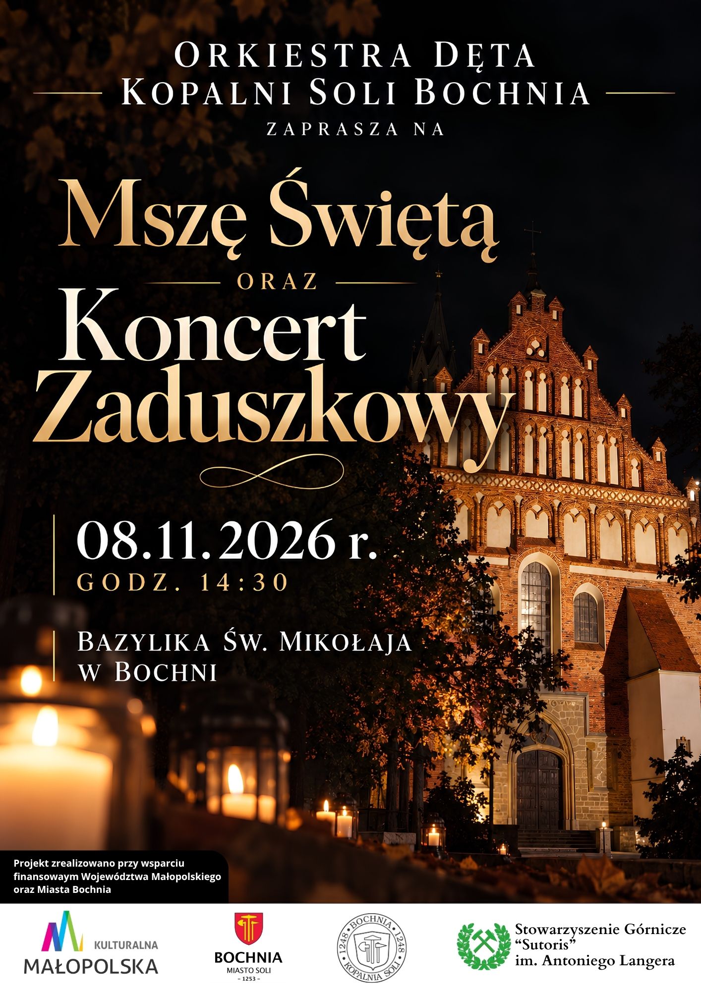 Koncert Zaduszkowy Orkiestry Dętej Kopalni Soli Bochnia / 8 listopada 2026 r.