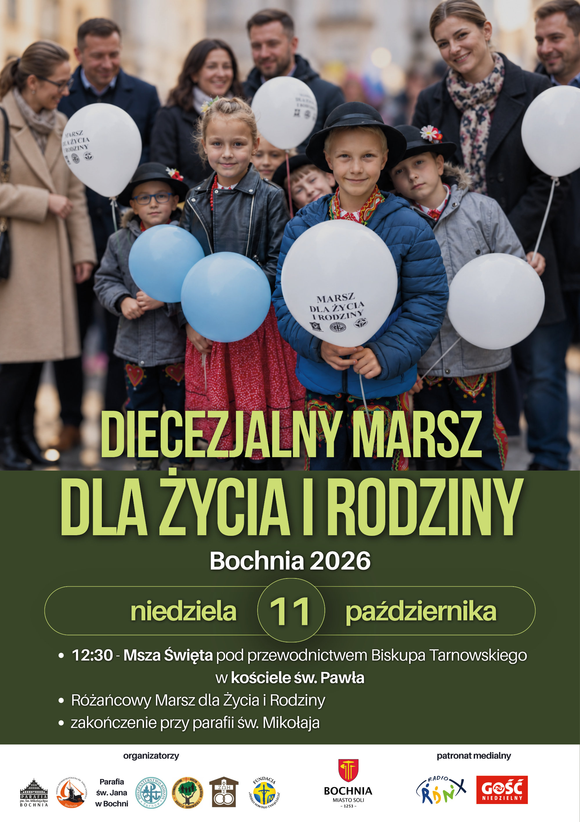 Diecezjalny Marsz dla Życia i Rodziny przejdzie ulicami Bochni / 11 października 2026 r.
